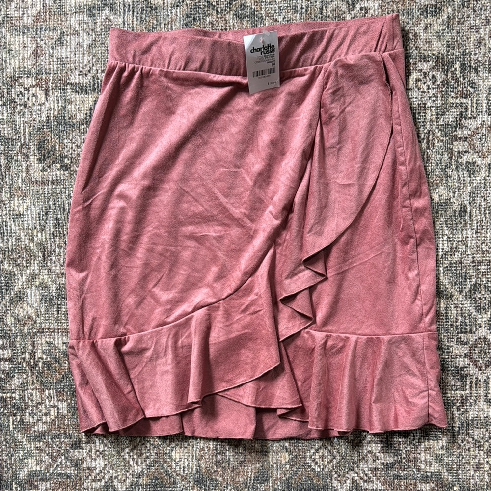 NWT Charlotte Russe Pink Ruffle Skirt
